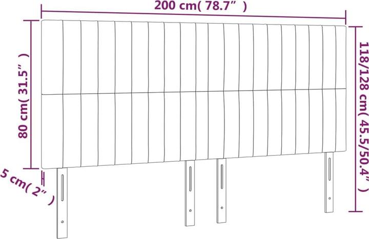 Produktbild VidaXL Aldridge (200 x 5 x 128 cm)