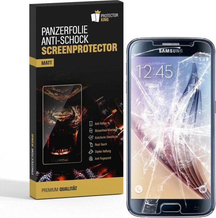 Produktbild Protectorking 6x Panzerfolie Anti-Shock matt entspiegelt (6 Stück, Samsung Galaxy S6)