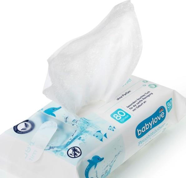 Produktbild dm babylove Feuchttücher (320 Stück)