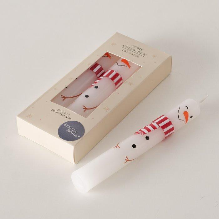 Actual product image Boltze Home Christmas candle Palina 2 pieces, red/white (3 pcs.)