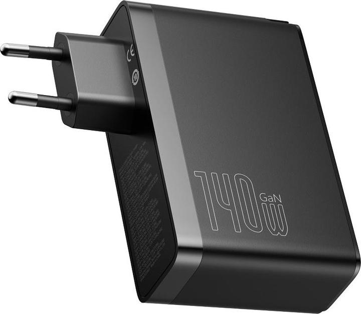 Productafbeelding Baseus GaN5 Pro Snellader 2C+U 140W EU Zwart (140 W)