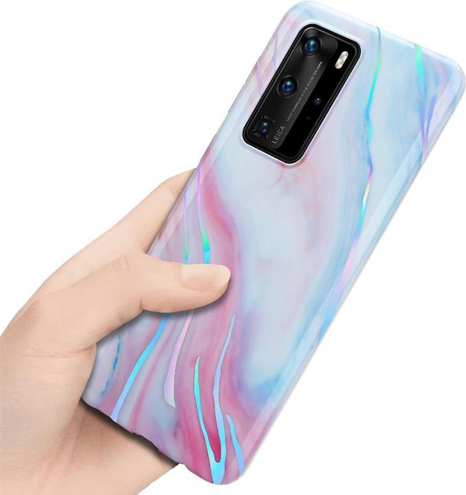 Actual product image Cadorabo IMD TPU Colorful Marble Cover (Huawei P40 Pro+)