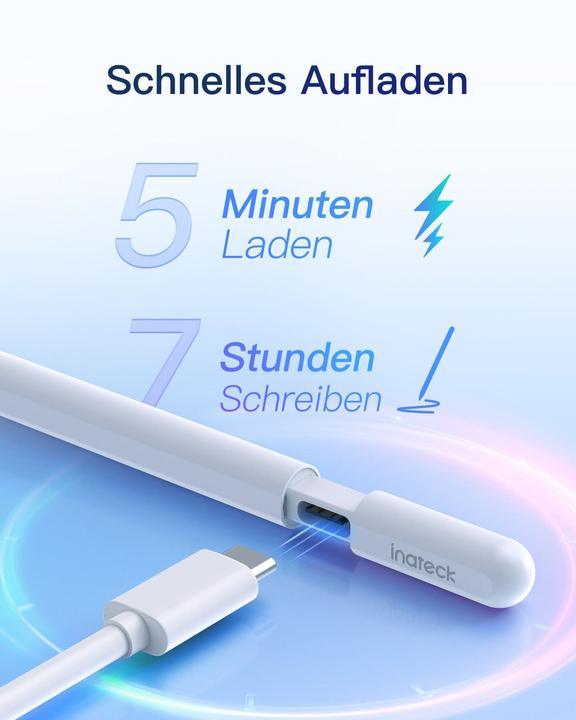 Produktbild Inateck Stylus Pen für iPad Pro/Mini/6-10 Eingabestift weiss