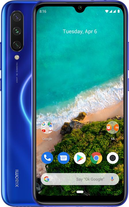 Xiaomi Mi A3 (128 GB, Not just blue, 6.08", Hybrid Dual SIM, 48 Mpx, 4G)