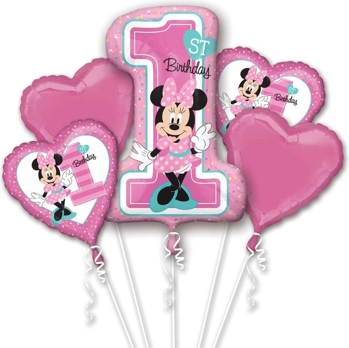 Image du produit Anagram Bouquet de ballons 1er Anniversaire Minnie Mouse