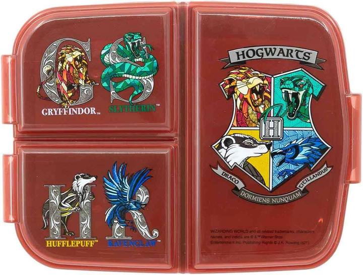 Produktbild Stor Harry Potter Hogwarts' 4 Häuser - Lunchbox mit Fächern