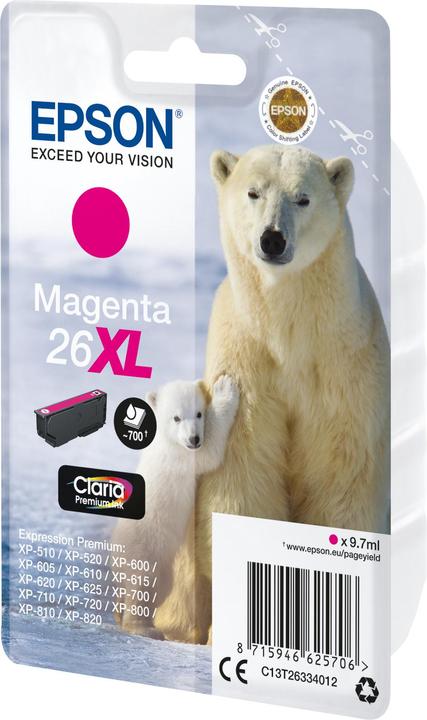 Actual product image Epson 26XL Claria Premium (M)