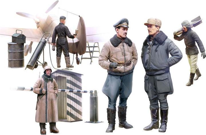 Image du produit ICM Pilotes et personnel au sol de la Luftwaffe allemande de la Seconde Guerre mondiale en uniforme