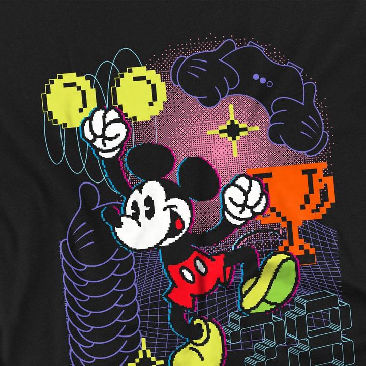 Actual product image Mickey Mouse Childrens/Kids Pixel T-Shirt (128)