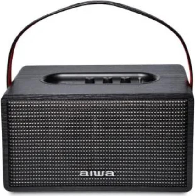 Actual product image Aiwa MI-X100 Retro bluetooth speaker 20 Watt - zwart (4 h)