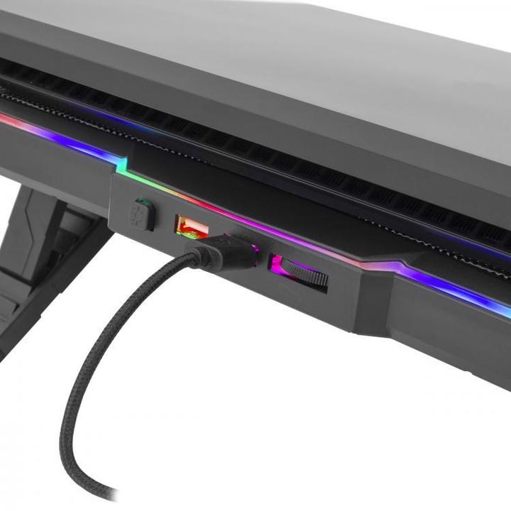 Produktbild White Shark Cooling stand for laptop Glacier, up to 17.3 ", 1 silent fan, RGB backlight