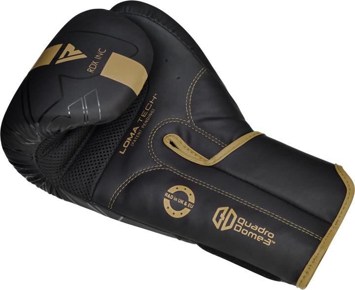 Actual product image Rdx Boxing Gloves F6 Matte Golden (8 OZ)