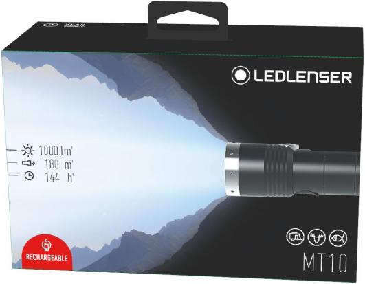 Actual product image Ledlenser MT10 with 1x CR18650 battery (12.80 cm, 1000 lm)