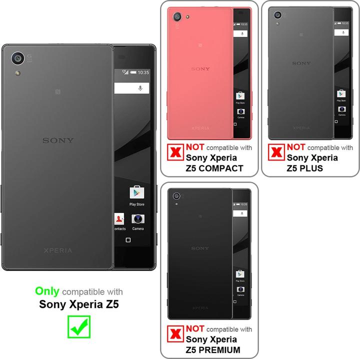Actual product image Cadorabo Book Classy Style Cover (Sony Xperia Z5)