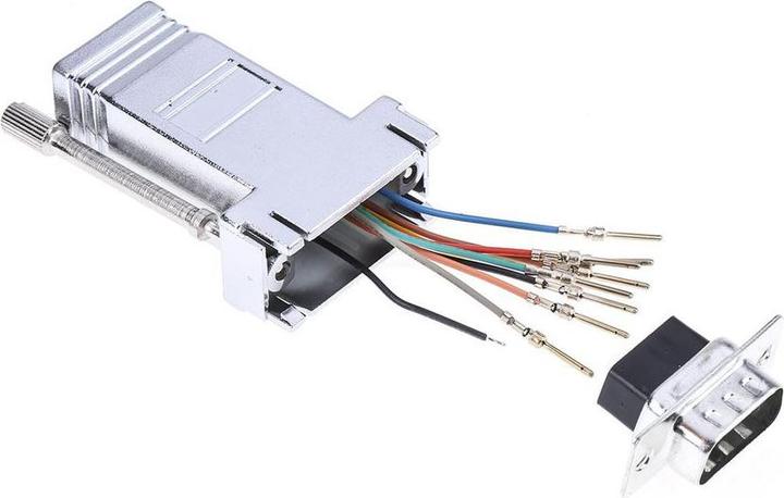 Produktbild Rs Pro Sub-D Adapter, Stecker 9-polig zu Buchse RJ45