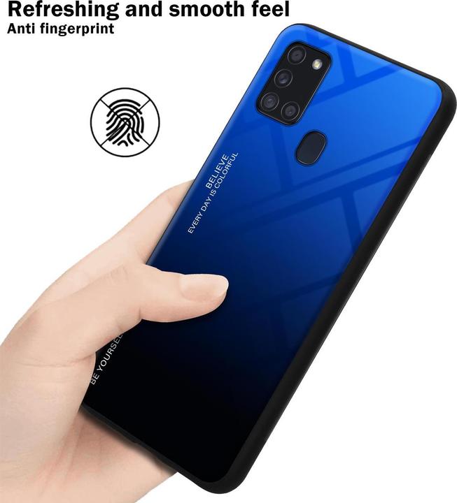 Actual product image Cadorabo TPU 2 colors glass cover (Samsung Galaxy A21s)
