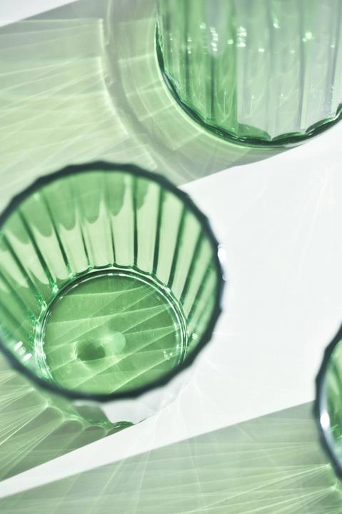 Actual product image Easy Life Set of 2 Acrylic Glasses 350ml, Green (0.35 l)