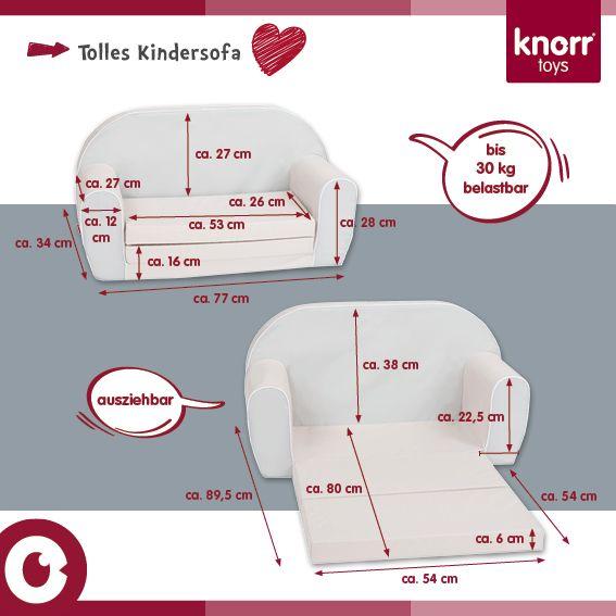 Actual product image Knorrtoys Children's sofa - "Unicorn pink" (Children sofa)