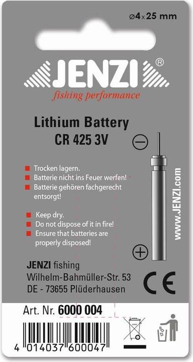 Produktbild Jenzi Stabbatterie 3 Volt Bezeichnung CR322