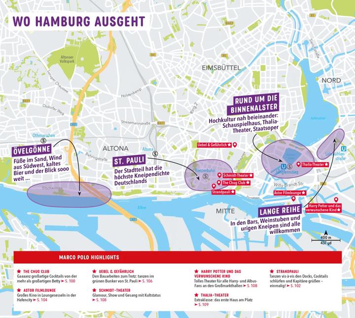 Actual product image Hamburg travel guide (German, Dorothea Heintze, 2023)