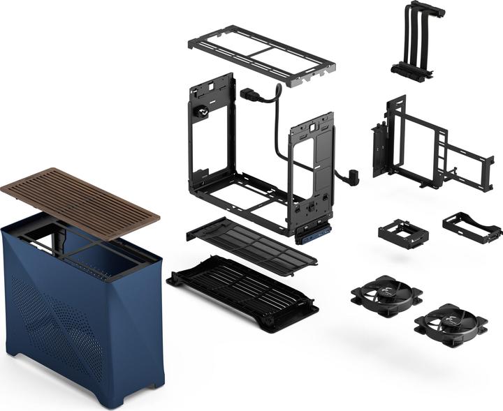 Actual product image Fractal Case Era 2 Midnight Blue (ITX)