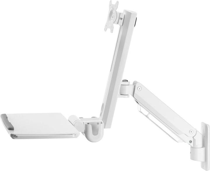 Produktbild SpeaKa Professional SP-MM-950 1fach Monitor-Wandhalterung 43,2cm (17/ ) - 88,9cm (35/ ) Weiss Höhe (Wand, 35")