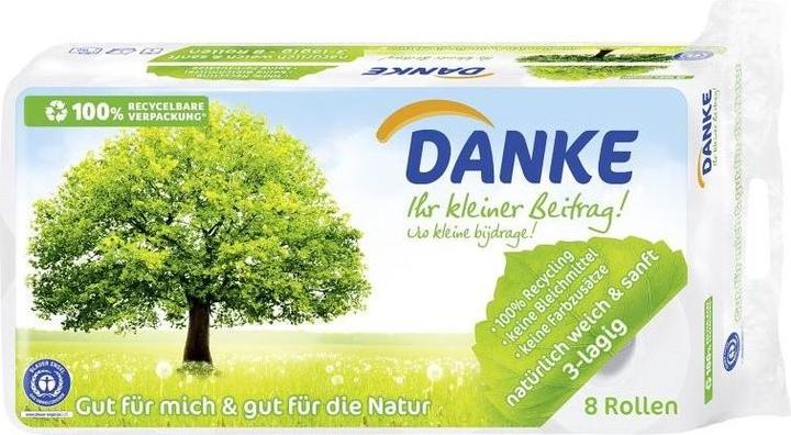 Immagine prodotto Danke Carta igienica 3 veli 8 rotoli (8 x)