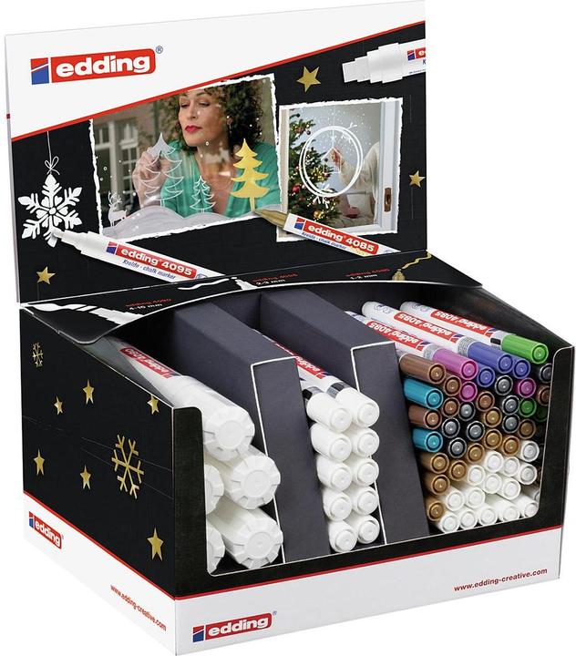 Actual product image Edding Chalk markers assorted 68erDP (Multicoloured, 68 x)