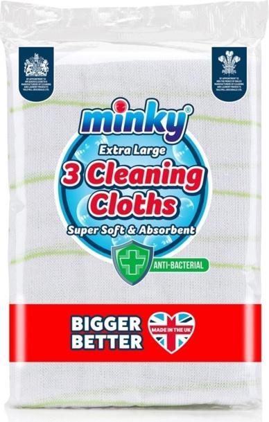 Image du produit Minky Lingettes nettoyantes Antibactériennes 3Erpack (3 pcs)