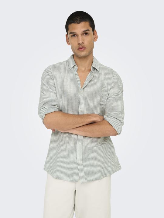 Produktbild Only & Sons Onscaiden Life Ls Stripe Linen 660 Noos (XS)