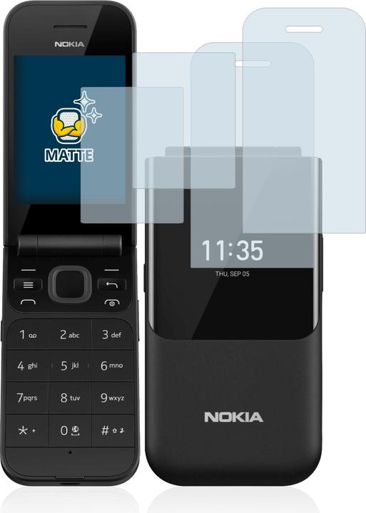 Productafbeelding BROTECT Antireflecterende schermbeschermer mat (2 Stuk, Nokia 2720 Flip)