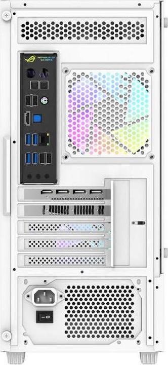 Actual product image Darkflash Tech Aigo E330M computer case 4 argb fans (white) (ITX)