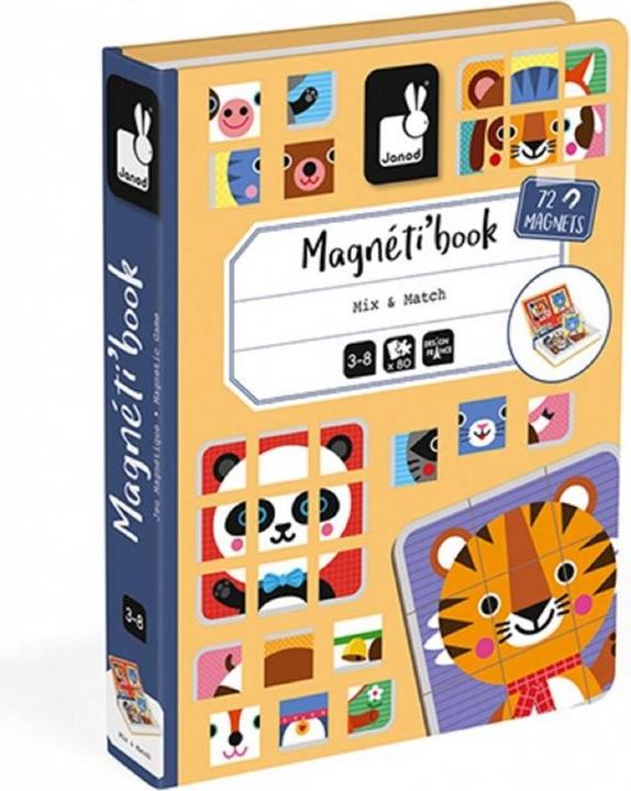 Image du produit Janod Livre aimanté Mix & Match (Allemand, Français, Italien, Anglais)