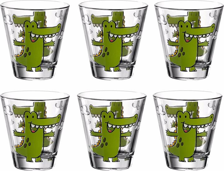 Leonardo Drinking cup Bambini Crocodile 120 ml, 6 pieces (0.22 l, 6 x)
