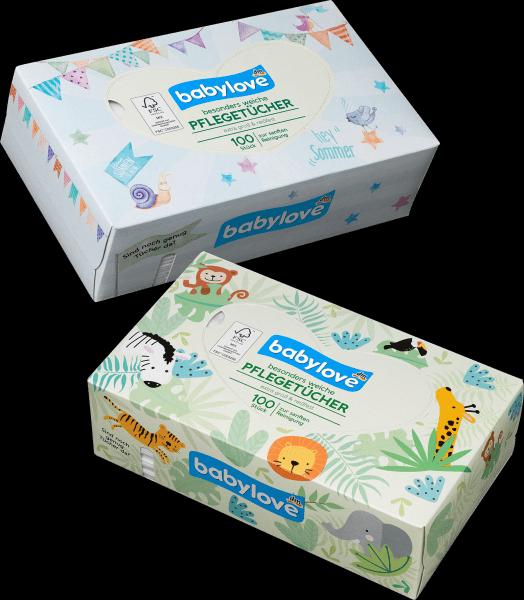 Produktbild dm babylove Babypflegetücher (100 Stück)