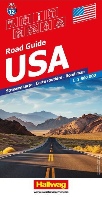 Actual product image USA Road Map 1:3.8 million Road Guide No 12
