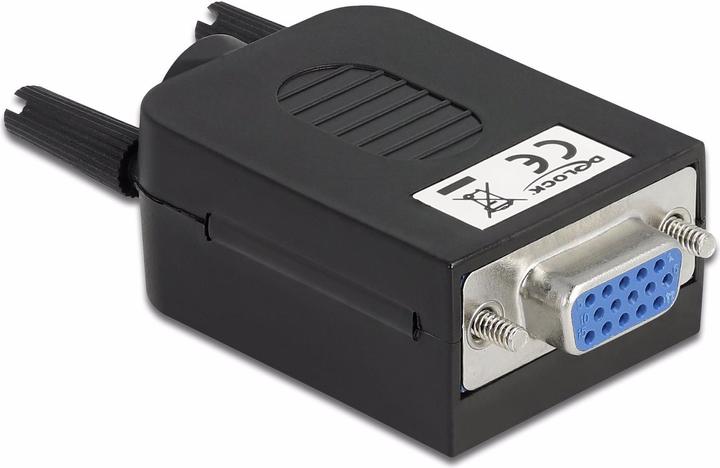 Produktbild Delock Adapter VGA 10Pin Terminalblock Buchse mit Gehäuse (Sub-D 15, 5.18 cm)