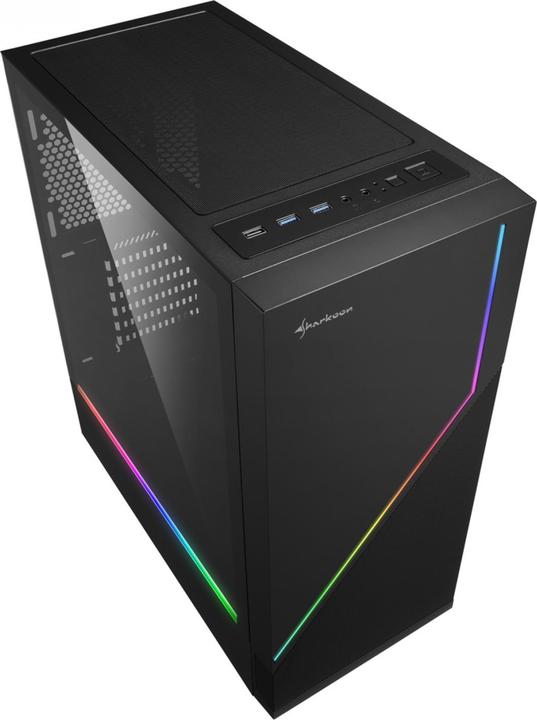 Actual product image Sharkoon RGB Flow (Mini-ITX, ATX, mATX)