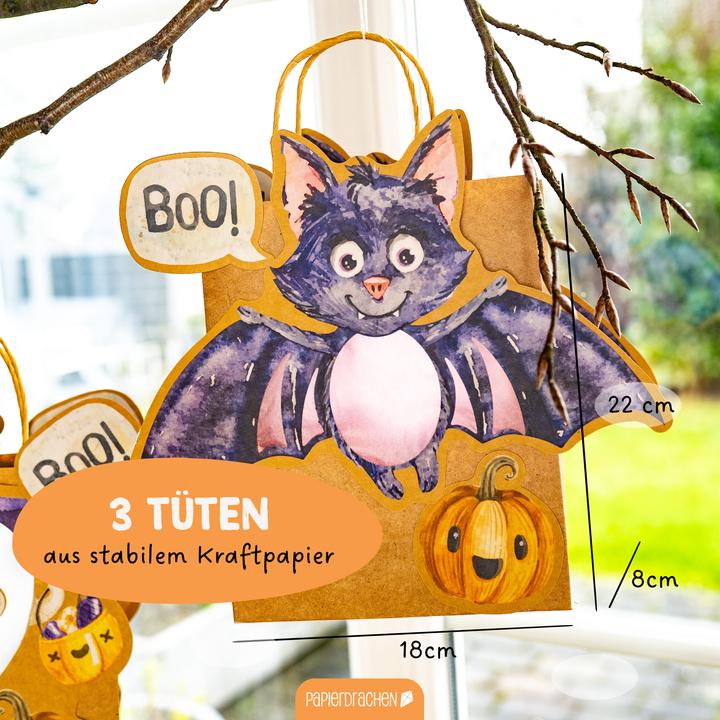 Immagine prodotto Papierdrachen 3 lanterne per bambini Halloween - Set 01
