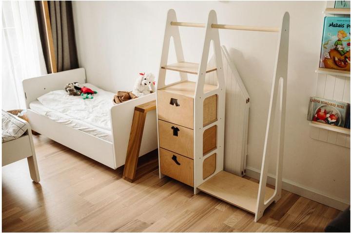 Immagine prodotto Duck Woodworks Cassettiere dell'armadio per bambini con maniglie a forma di abito