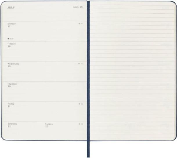 Actual product image Moleskine Schüleragenda Hard Cover Weekly Notebook (130 x 210 mm, English)