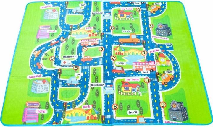 Produktbild Ikonka Pädagogische Schaumstoffmatte für Kinder Strasse 160x130cm (160 x 130 cm)