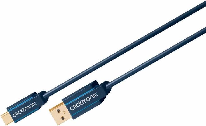 Produktbild clicktronic USB-C - USB-A Adapterkabel, High Speed (2 m, USB 3.0)