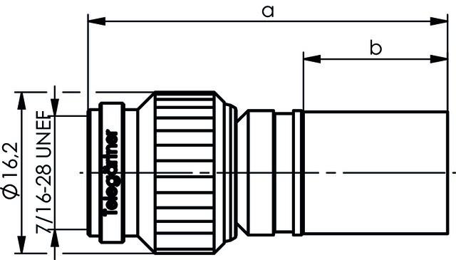 Immagine prodotto Telegärtner Connettore per cavo TNC a crimpare G42 50 Ohm, a crimpare/crimpare, conduttore esterno Telealloy (Cavi antenna)