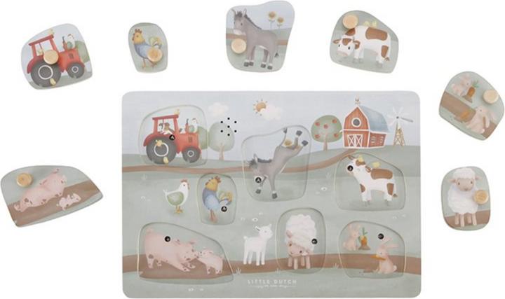 Little Dutch Sound-Greif-Puzzle Little Farm FSC