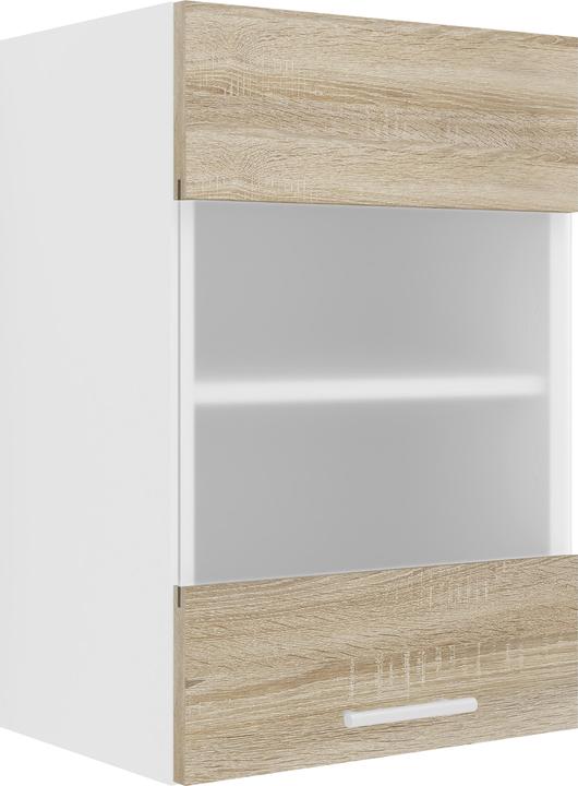 Actual product image VCM Kitchen Cabinet Width 40 cm Matt Glass Door Wall Cabinet Kitchen Kitchen Furniture Esilo (60 x 40 x 31 cm)