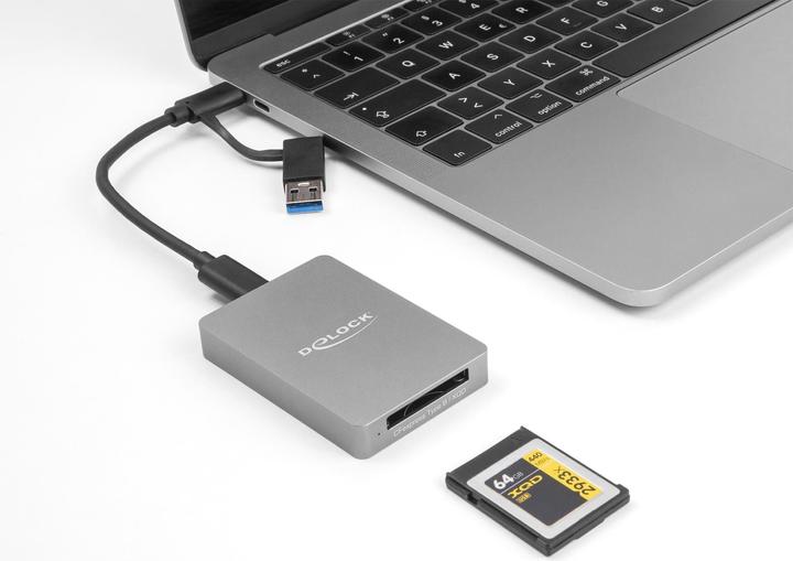 Immagine prodotto Delock Lettore di schede USB Type-C con alloggiamento in alluminio per CFexp