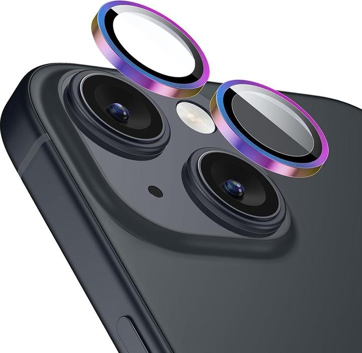 Actual product image ESR - Armorite Camera Lens Protectors - iPhone 15 / iPhone 15 Plus - Chromatic (Apple iPhone 15 Plus, Apple iPhone 15)