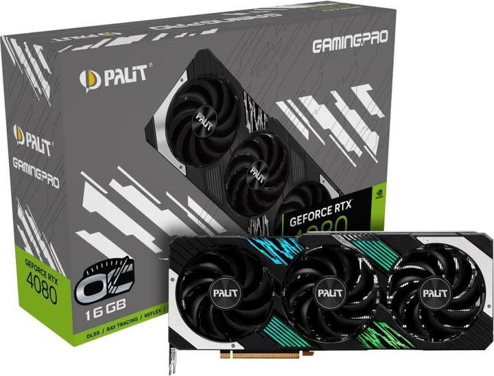 Actual product image Palit GeForce RTX 4080 GamingPro OC NVIDIA GDDR6X (16 GB)