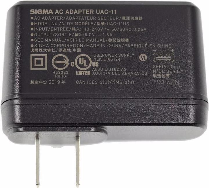 Actual product image Sigma USB AC Adapter UAC-11 (fp) (Adapter)